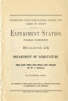 The Acid Test for Milk and Cream