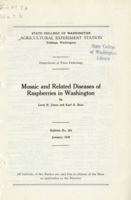 Mosaic and Related Diseases of Raspberries in Washington