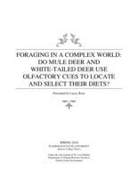 Foraging in a Complex World: Do Mule Deer and White-Tailed Deer Use Olfactory Cues to Locate and Select Their Diets?