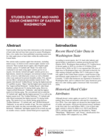 Studies of fruit and hard cider chemistry of Eastern Washington