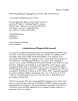 SPARC Project Report: Mapping Chacoan Roads in SE Utah Woodlands