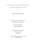 A multivariate analysis of two cooking methods for nine muscles from limousin and wagyu steers