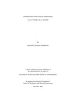 Integration and characterization of A P3 micro heat engine