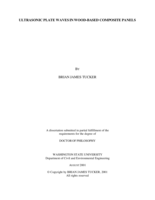 Ultrasonic plate waves in wood-based composite panels