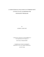 A computational evaluation of interior point cutting plane algorithms for stochastic programs