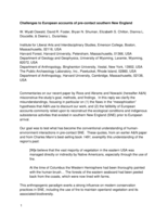 Challenges to European accounts of pre-contact southern New England