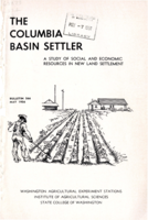 The Columbia Basin Settler: A Study of Social and Economic Resources in New Land Settlement