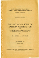The Silt Loam Soils of Eastern Washington and Their Management