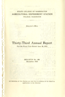 Director's Office: Thirty-Third Annual Report for the Fiscal Year Ended, June 30, 1923