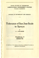 Tolerance of San Jose Scale to Sprays