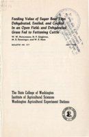 Feeding Value of Sugar Beet Tops Dehydrated, Ensiled, and Cocked In an Open Field; and Dehydrated Grass Fed to Fattening Cattle