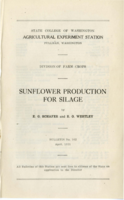 Sunflower Production For Silage