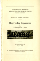 Hog Feeding Experiments