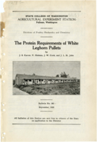The Protein Requirements of White Leghorn Pullets