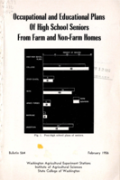 Occupational and Educational Plans of High School Seniors From Farm and Non-Farm Homes