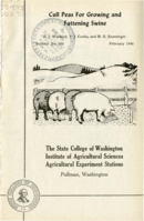 Cull Peas for Growing and Fattening Swine