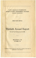 Director's Office: Thirtieth Annual Report For the Year Ending, June 30, 1920
