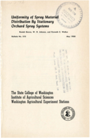 Uniformity of Spray Material Distribution By Stationary Orchard Spray Systems