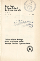 Cover Crops In Apple Orchards on Arsenic-toxic Soils