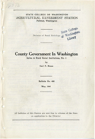 County Government In Washington