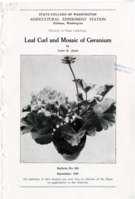 Leaf Curl and Mosaic of Geranium