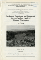 Settlement Experience and Opportunities on Cut-Over Lands of Western Washington