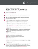 How to Deposit Materials in Research Exchange