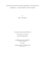 Factors associated with academic performance and retention of academically "at-risk" freshman student-athletes