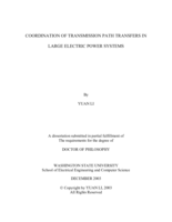 Coordination of transmission path transfers in large electric power systems