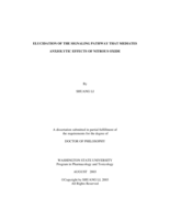 Elucidation of the signaling pathway that mediates anxiolytic effects of nitrous oxide