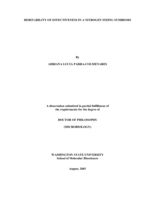 Heritability of effectiveness in a nitrogen fixing symbiosis