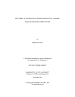 Recovery of proteins in a second-generation dynamic field gradient focusing device