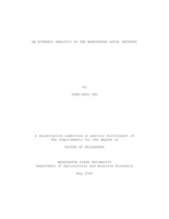 An economic analysis of the Washington apple industry