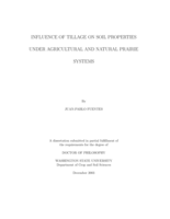 Influence of tillage on soil properties under agricultural and natural prairie systems