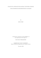 Collective approach for Bayesian network learning from distributed heterogeneous database