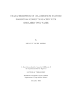 Characterization of colloids from Hanford formation sediments reacted with simulated tank waste