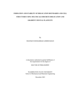 Formation and stability of dislocation boundaries and cell structures using multiscale discrete dislocation and gradient crystal plasticity