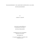 Welfare dependency and labor force participation: Analyzing the welfare recipient