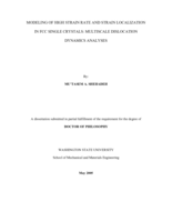 Modeling of high strain rate and strain localization in FCC single crystals: Multiscale dislocation dynamics analyses