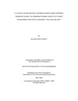 A coupled upland-erosion, instream hydrodynamic-sediment transport model for assessing primary impacts of forest management practices on sediment yield and delivery
