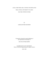 A real-time wide-area control for mitigating small-signal instability in large electric power systems