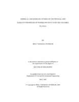 Empirical and modeling studies on the physical and radiative properties of windblown dust over the Columbia Plateau