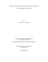 Defects in calcium fluoride generated by 157 NM laser and low-energy electrons