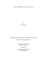 Barry Commoner and the science of survival