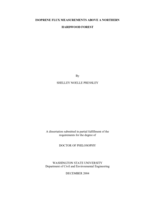 Isoprene flux measurements above a northern hardwood forest