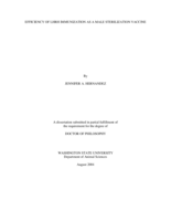 Efficiency of LHRH immunization as a male sterilization vaccine