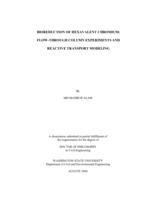 Bioreduction of hexavalent chromium: Flow-through column experiments and reactive transport modeling