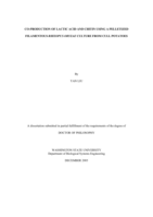 Co-production of lactic acid and chitin using a pelletized filamentous Rhizopus oryzae culture from cull potatoes