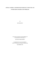 Optimal numerical methods for inverse heat conduction and inverse design solidification problems