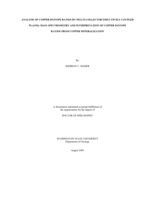 Analysis of copper isotope ratios by multi-collector inductively coupled plasma mass spectrometry and interpretation of copper isotope ratios from copper mineralization
